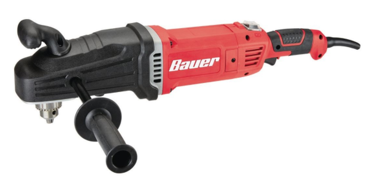 BAUER 2-Speed 1/2″ Heavy-Duty Right Angle Drill - 4-Horn Industrial